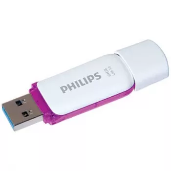 Philips FM64FD75B USB-Stick 64 GB USB Typ-A 3.2 Gen 1 (3.1 Gen 1) Lila, Weiß