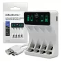 Batterieladegerät QOLTEC 50848 für NiMH AAA (R03) und AA (R6) Zellen mit LCD-Anzeige