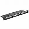 Patchpanel 1U LANBERG PPKS-1124-B, 24 Ports, 1U, ABS, schwarz, 482,6×44,5×154 mm