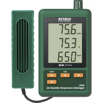 EXTECH SD800 CO2/Feuchtigkeit/Temperatur-Datenlogger, Datenschreiber, 0,0 bis 50,0 °C (SD800)