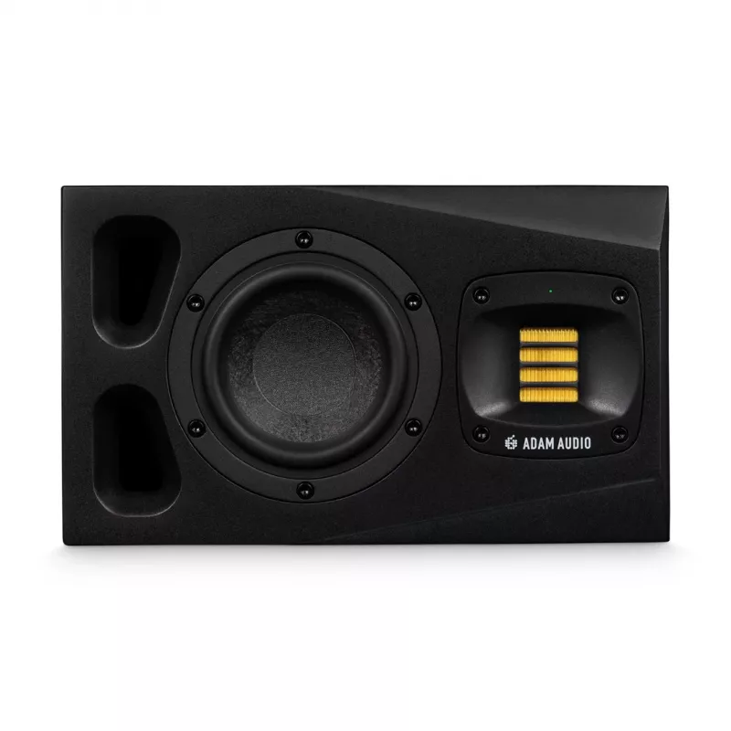 Studiomonitore ADAM AUDIO A4V Schwarz, 2-Wege, 90 W RMS, 4-Zoll-Tieftöner, LED-Display, rackmontierbar