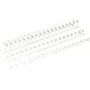 Fellowes - 8 mm - 21 Ringe - A4 (210 x 297 mm) - 40 Blatt - Weiß - 100 Stück. Plastik-Bindekamm - für Fellowes Galaxy 500, Orion 500, Pulsar+ 300, Quasar+ 500, Star 150,
