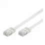 Wentronic Goobay CAT-5e-Flachkabel, U/UTP, Weiß, 3 m - CCA-Kupfergemisch (93360)