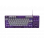 NATEC Fury Gaming-Tastatur Kanabo K2 US weiß-hinterleuchtet mechanisch grau-lila