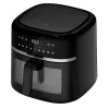 Adler AD 6318 Heißluftfritteuse, 8 l, 2500 W, LCD-Display, 9 Programme, Schwarz