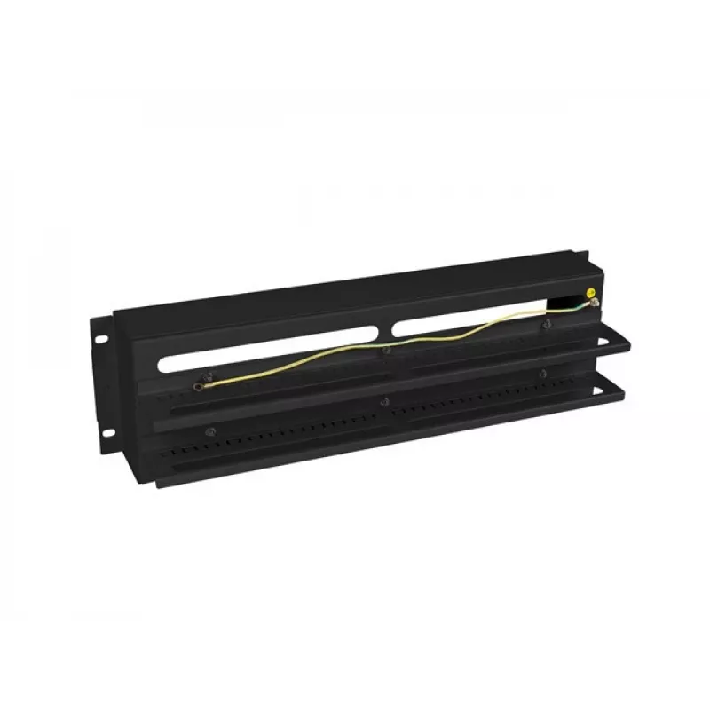 Kabelmanagement-Panel Lanberg AK-VDP103-B Stahl Schwarz 482,5 mm