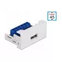 USB 2.0 Typ-A Buchse auf Klemmleiste DeLOCK Easy 45 Modul