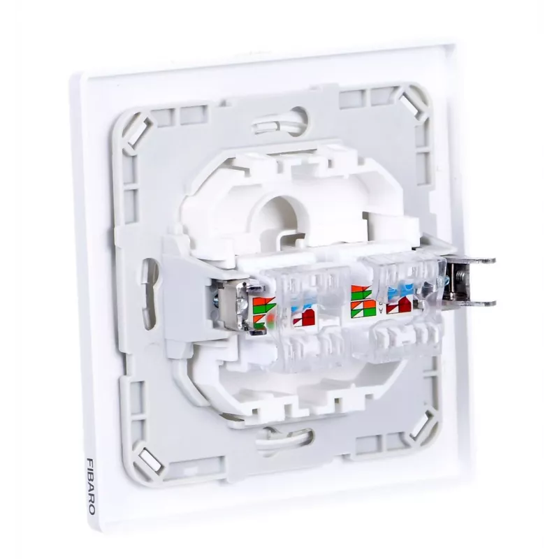 Fibaro Walli N Steckdose 2 x RJ-45 Weiß