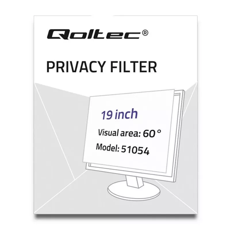 Qoltec 51054 Blickschutzfilter 48,3 cm (19) Laptop