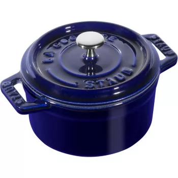 Einzelne Mini-Pfanne aus Gusseisen Staub Minis — 10 cm Durchmesser, blau