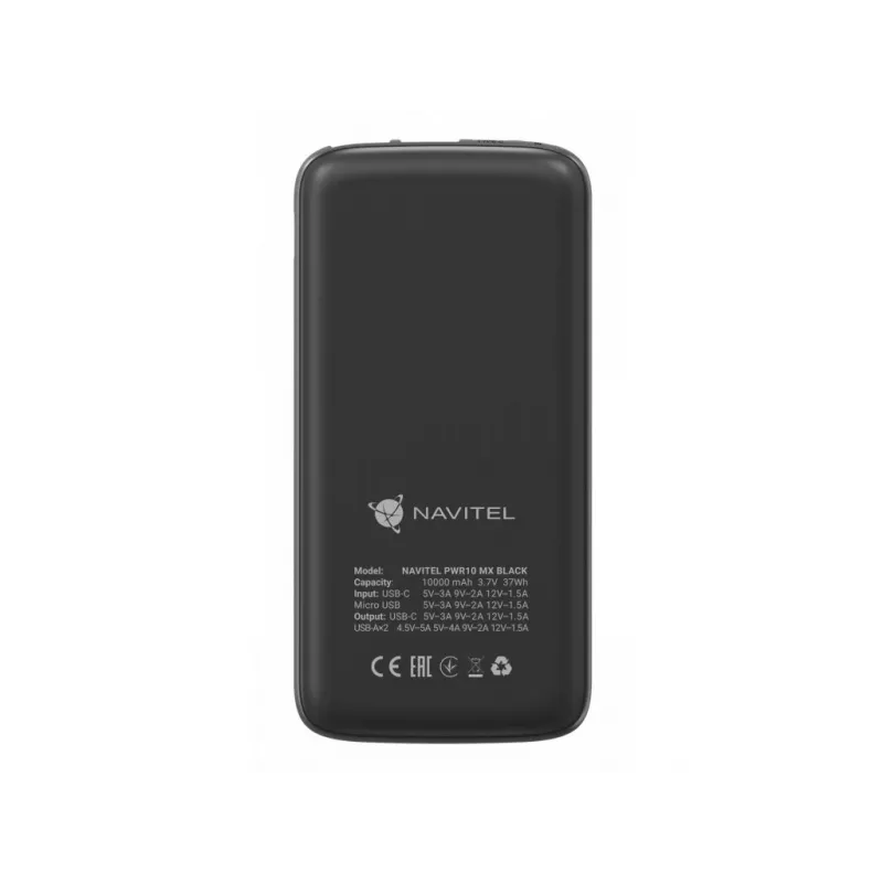 Tragbare Powerbank Navitel PWR10 MX Schwarz 10000 mAh