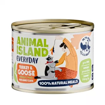 ANIMAL ISLAND Everyday Pute und Gans - Nassfutter für Katzen - 200g