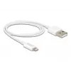 USB-Daten- und Ladekabel DeLOCK 83000 für iPhone iPad iPod weiß 1 m