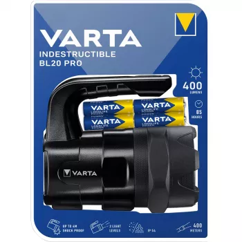 Varta INDESTRUCTIBLE BL20 PRO Handlampe Schwarz LED (18751101421)