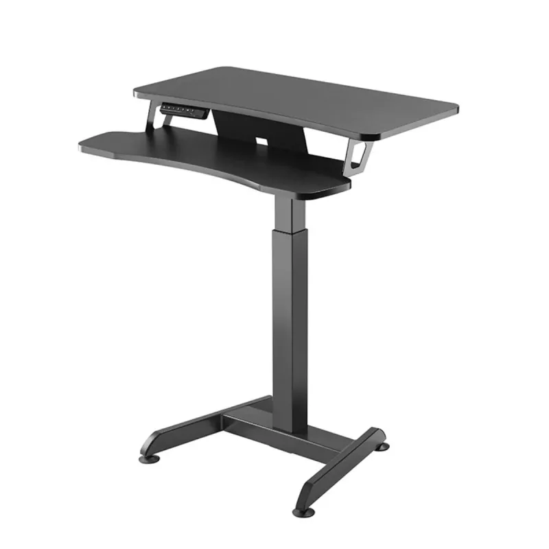 Maclean MC-835 Tragbarer elektrisch höhenverstellbarer Schreibtisch 72 – 122 cm, max. 37 kg, Bedienfeld, Sitz-Steh-Arbeitsplatz