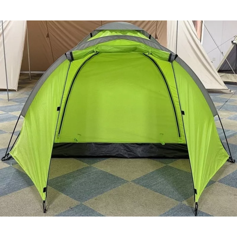 Zelt PROMIS NT80 — 3-Personen-Campingzelt mit Vorzelt und Moskitonetz, Grundfläche 2x2 m
