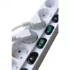 Brennenstuhl 1153110126 Verlängerungskabel 2 m 6 AC-Ausgänge Innenbereich Weiß (1153110126)