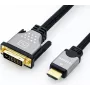 ROLINE - Videokabel - Dual Link - HDMI / DVI - DVI-D (M) an HDMI (M) - 3 m - geschirmt - Schwarz/Silber - 4K-Unterstützung (11.04.5872)