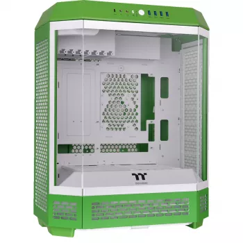 Thermaltake The Tower 600 Mid-Tower-ATX-Gehäuse mit Glasseitenfenster (Grün/Weiß)