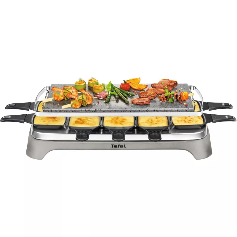 Tefal PR457B Raclettegrill 10 Personen 1350 W Grau