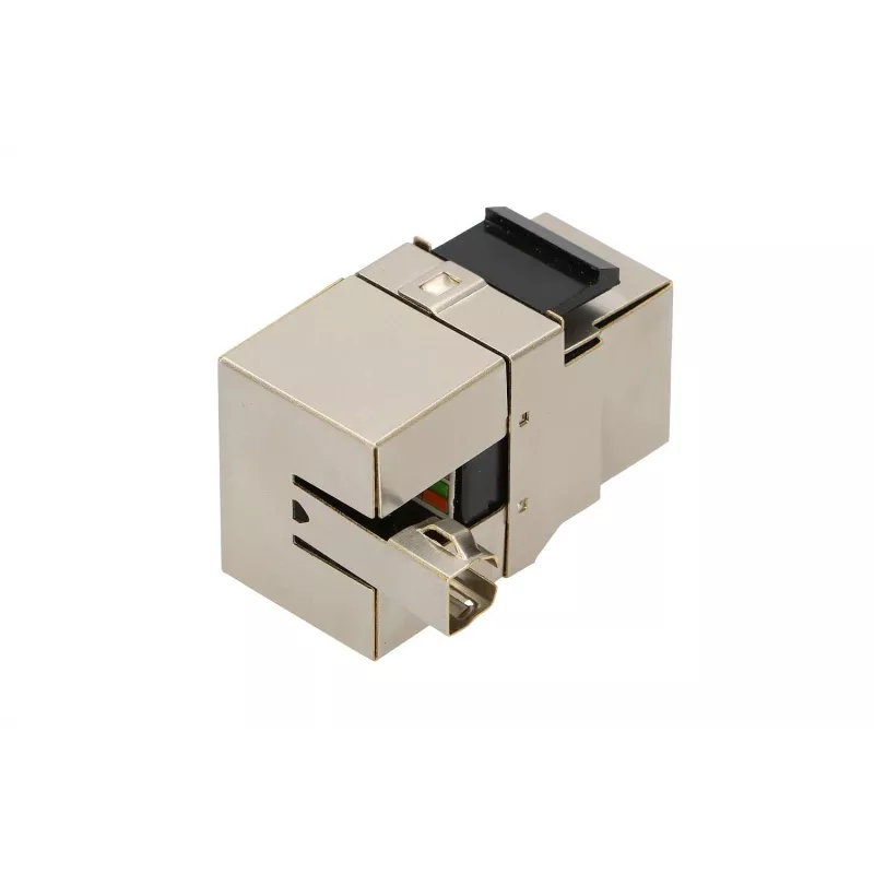 Keystone-Buchse Extralink CAT6 STP RJ45, Buchse, stahlfarben, 1 Stück