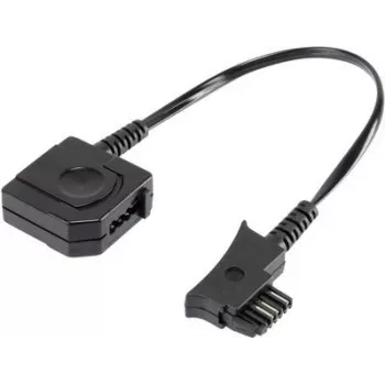 Analog-Telefonadapter Basetech 29229C49 — 1x TSS-Stecker, 1x TAE-N/F-Buchse, 0,10 m, schwarz