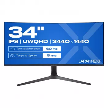 JAPANNEXT 86,4 cm JN-IPS340UWQHD60C-C65W-HS curved UWQHD