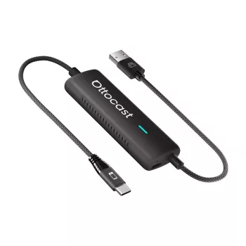 Kabelloser Auto-Adapter Ottocast CA450 — MirrorCast kabelloser Display-Adapter für Smartphone-Bildschirmspiegelung im Auto