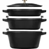 Staub La Cocotte 4,2 L runder Gusseisen-Schmortopf