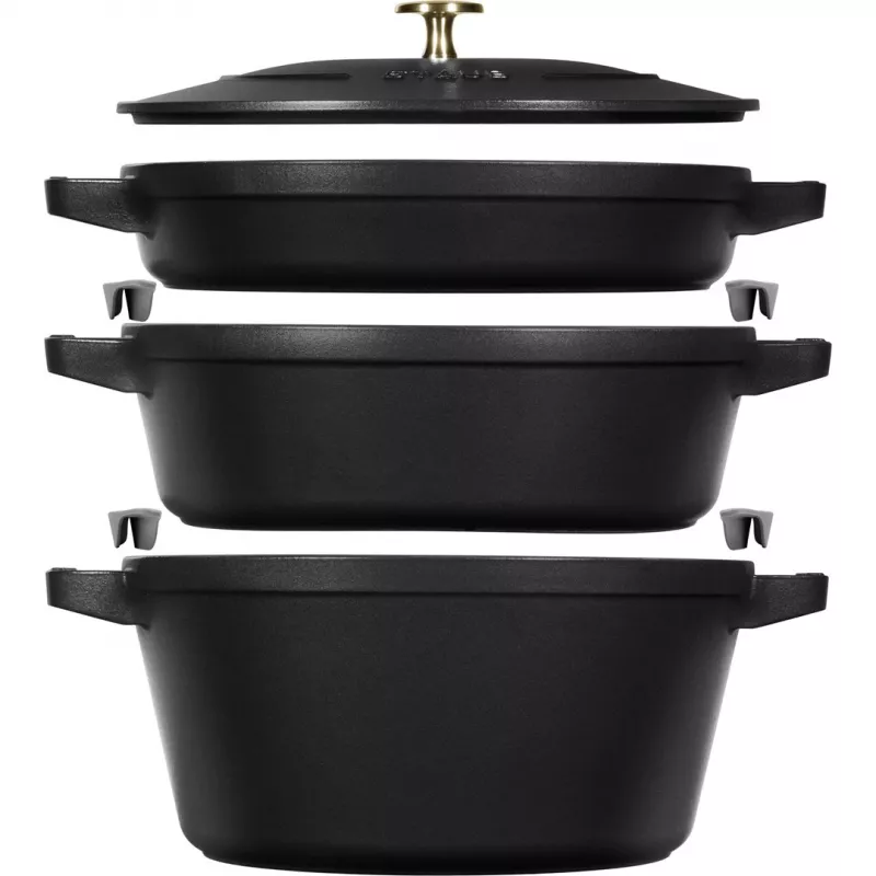 Staub La Cocotte 4,2 L runder Gusseisen-Schmortopf