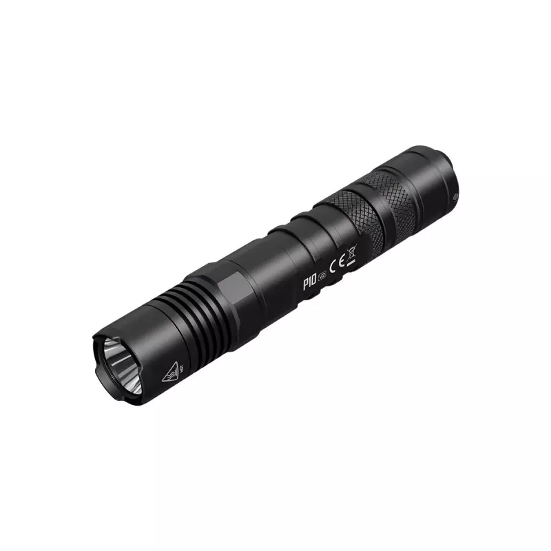Taktische Taschenlampe Nitecore P10 V2 — 1000 lm, IP68 wasserdicht, stoßfest, 95 g, 18650/CR123 kompatibel