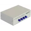 DeLock Switch VGA 4 Port manuell bidirektional - Bildschirmumschalter - 4 x VGA - Desktop (87635)