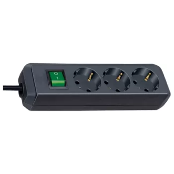 Power Extension Brennenstuhl Eco-Line 5m 3 AC Outlets Schwarz