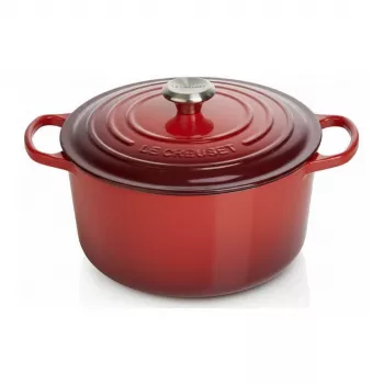 Le Creuset Signature Bräter rund 24 cm Rot