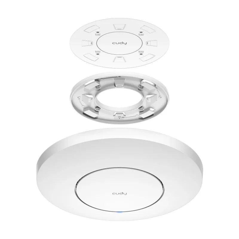 WLAN Access Point Cudy AP11000 — Tri‑Band Wi‑Fi 6 (2,4/5/6 GHz), 5760 Mbit/s, MU‑MIMO, Decken‑/Wandmontage