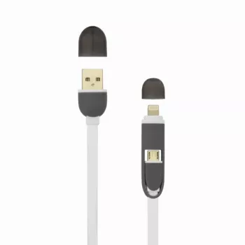 Sbox 2IN1W USB->Micro USB+IPH.5 M/M 1M weiß