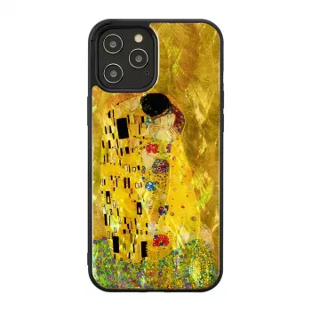 iKins Schutzhülle für Apple iPhone 12 Pro Max – schwarz, Kuss-Design