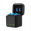 3-Fach-Ladegerät-Box Telesin für GoPro Hero 12 / Hero 11 / Hero 10 / Hero 9