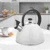 Wasserkocher Maestro MR-1302-WG 2,5 L, Edelstahlgehäuse, weiß, klappbare Pfeife