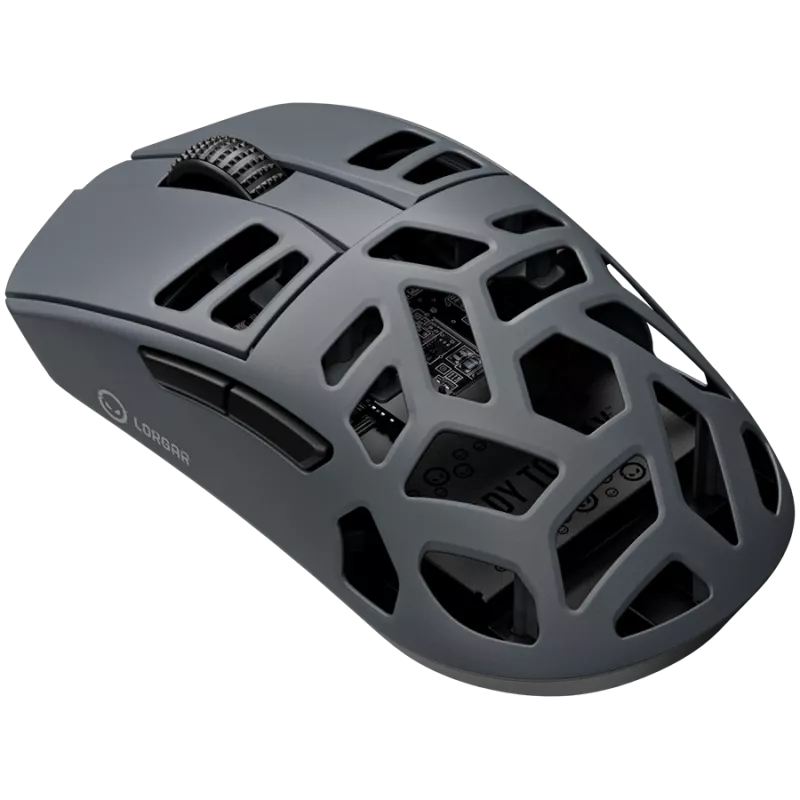 LORGAR MSE90W, Magnesium Alloy Wireless Gaming Maus Elite, Dark Grau