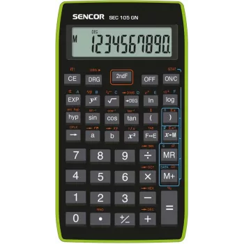 Taschenrechner SENCOR SEC 105 GN LCD 10-stellig tragbar Grundfunktionen grün