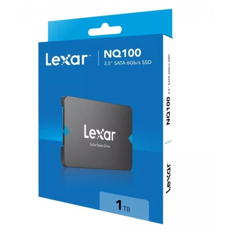 2,5-Zoll-SATA-III-SSD Lexar NQ100 1 TB – Lesegeschwindigkeit 550 MB/s, 6 Gbit/s Übertragung