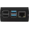 JOY-IT RPI CASE ALU06 - Gehäuse für Raspberry Pi 4, Alu, schwarz (RB-ALUCASEP4+06)