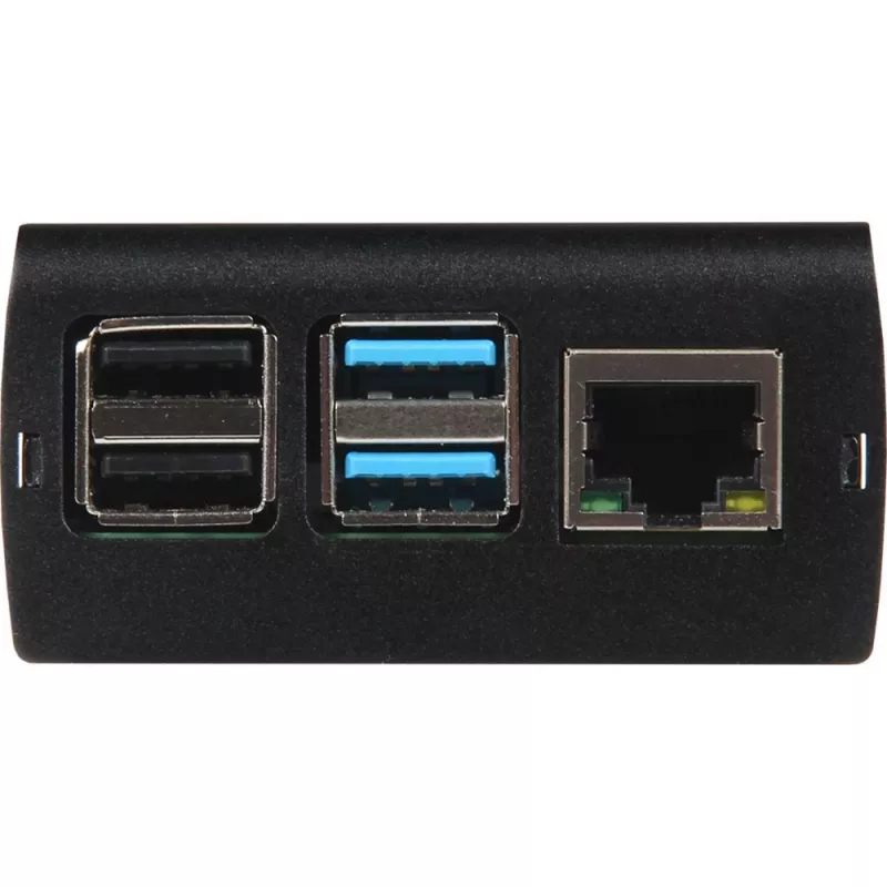 JOY-IT RPI CASE ALU06 - Gehäuse für Raspberry Pi 4, Alu, schwarz (RB-ALUCASEP4+06)