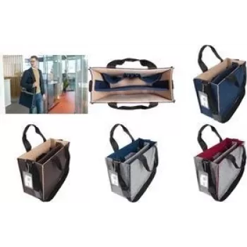 Notebook-Tasche sigel Desk Sharing Bag Bicolor M Braun/Beige für 15,4-Zoll-Laptops