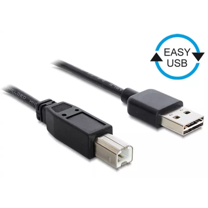 USB-Kabel DeLOCK 3 m USB 2.0 A - B Stecker/Stecker