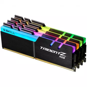 DIMM 32 GB DDR4-3600 (4x 8 GB) Quad-Kit, Speicher schwarz, F4-3600C16Q-32GTZRC, Trident Z RGB, INTEL XMP