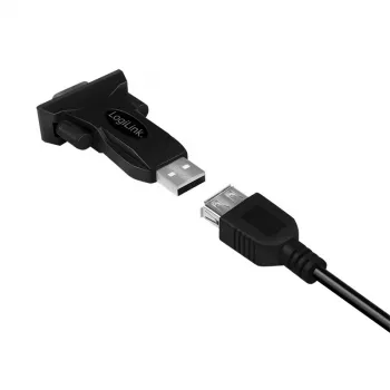 LogiLink AU0002F RS-232 USB 2.0 Adapter Stecker Schwarz