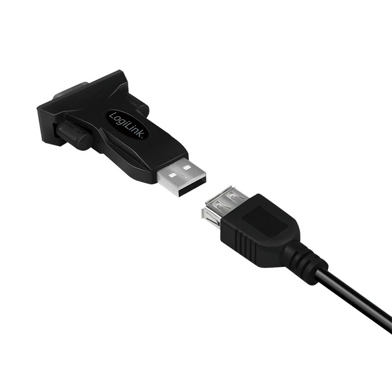 LogiLink AU0002F RS-232 USB 2.0 Adapter Stecker Schwarz