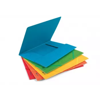 Ordner mit Gummizug Forpus, A4, Karton, Fassungsvermögen 300 Blatt, rot